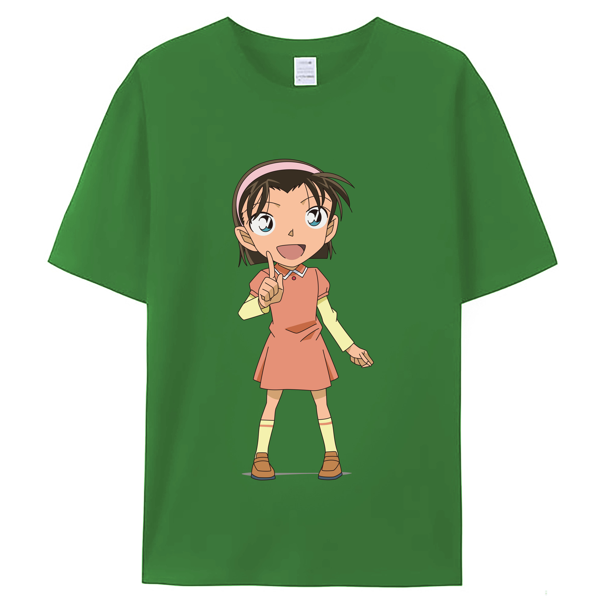 （画像用） 名探偵コナン 吉田 歩美 よしだ あゆみ Detective Conan my Yeager レディースカジュアルプリントTシャツ（綿100％）